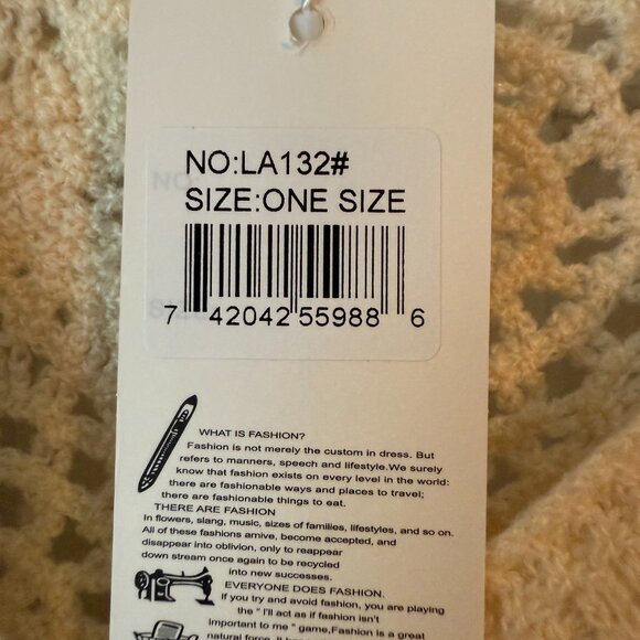 AZ Boutique Crochet Cardigan Sweater NWT - Large - Picture 3 of 4